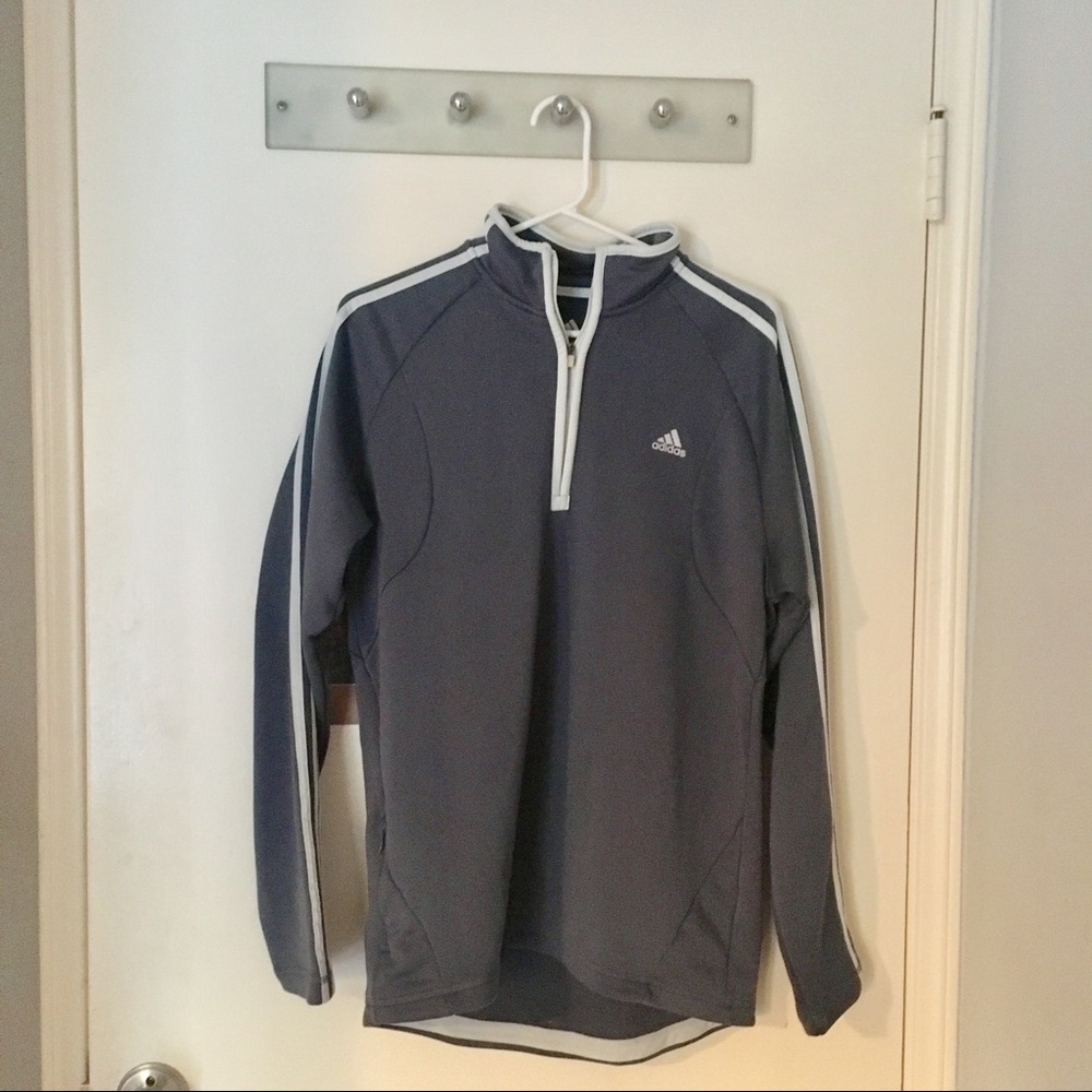 Adidas Blue 1/4-Zip Jacket